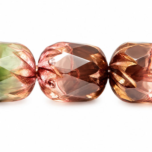 Faceted Fire Polished Beads Special Cut, X2302 Purple (x2302-15726), Glass, Czech Republic