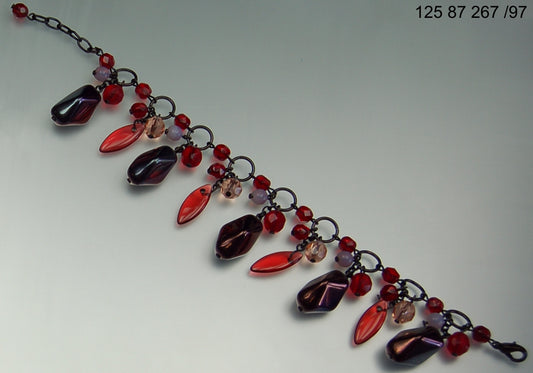 3 pcs Jewelry piece with Czech Glass Beads (OUTLET Vintage)