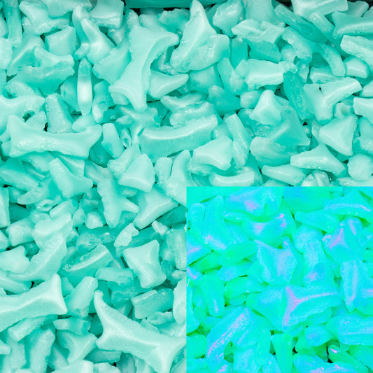 OUTLET 50 grams Glass Crumbs, size mix, Silk Pale Green (), Glass, Czech Republic