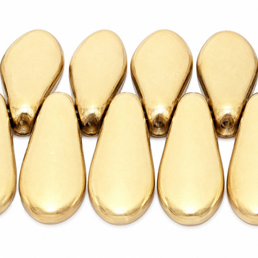 Dagger Beads, Crystal Full Gold (00030-26440), Glass, Czech Republic