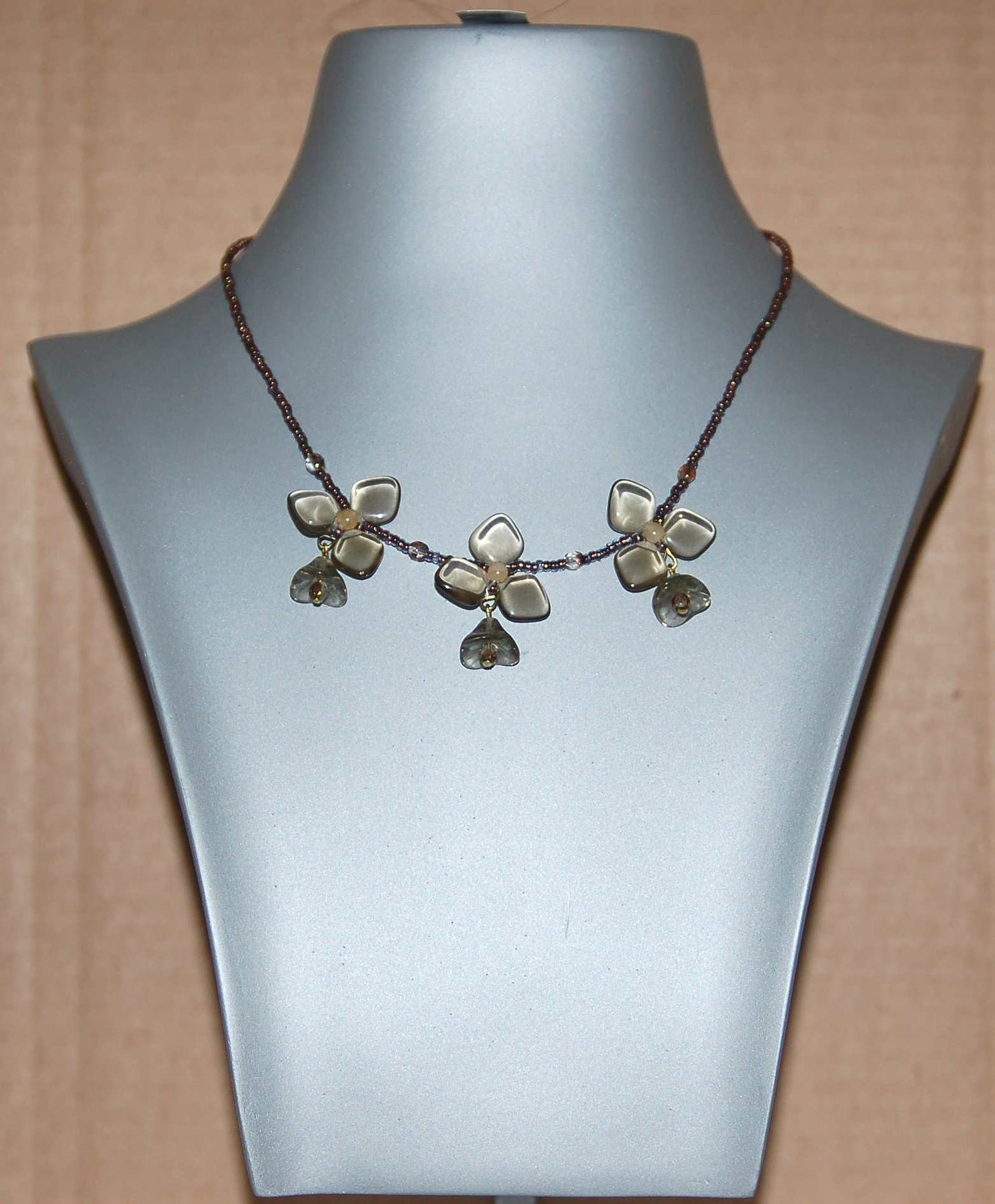 3 pcs Jewelry piece with Czech Glass Beads (OUTLET Vintage)