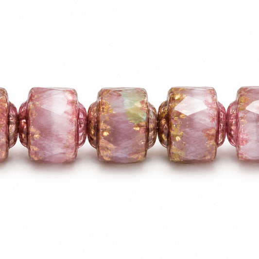 Cathedral Faceted Fire Polished Beads, X1957 Purple (x1957-15726), Glass, Czech Republic