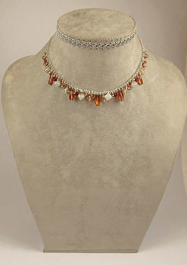 3 pcs Jewelry piece with Czech Glass Beads (OUTLET Vintage)