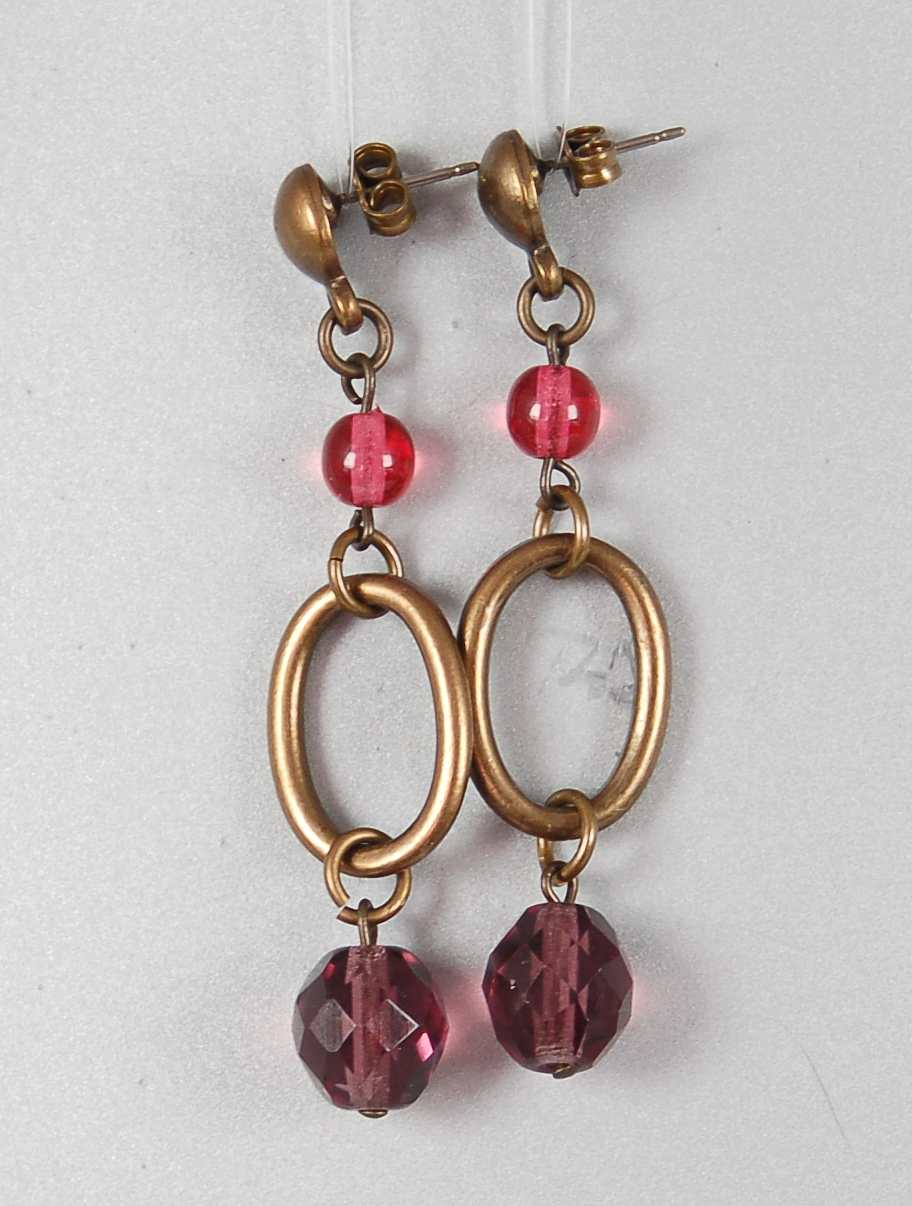 3 pcs Jewelry piece with Czech Glass Beads (OUTLET Vintage)