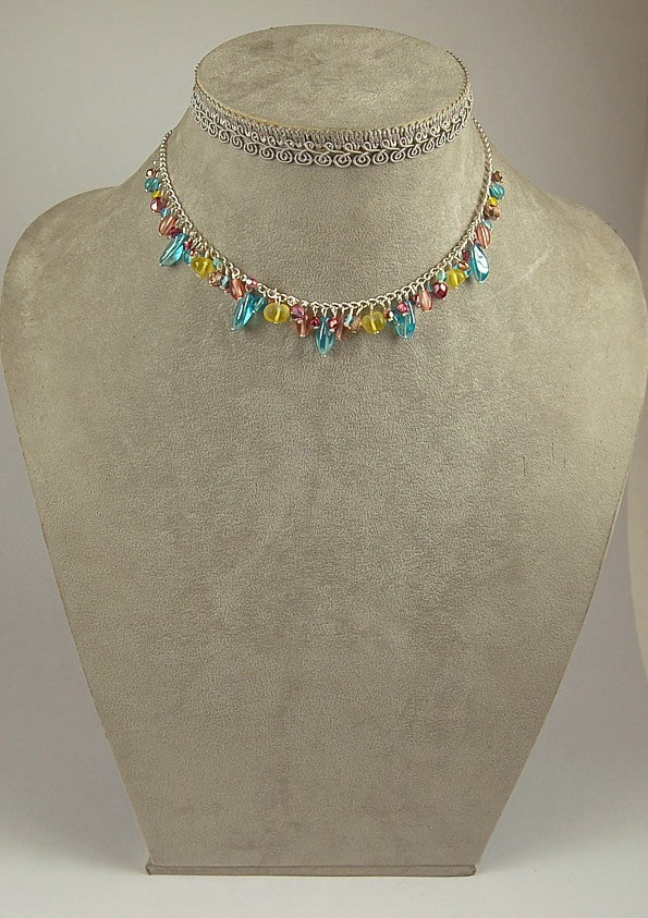 3 pcs Jewelry piece with Czech Glass Beads (OUTLET Vintage)