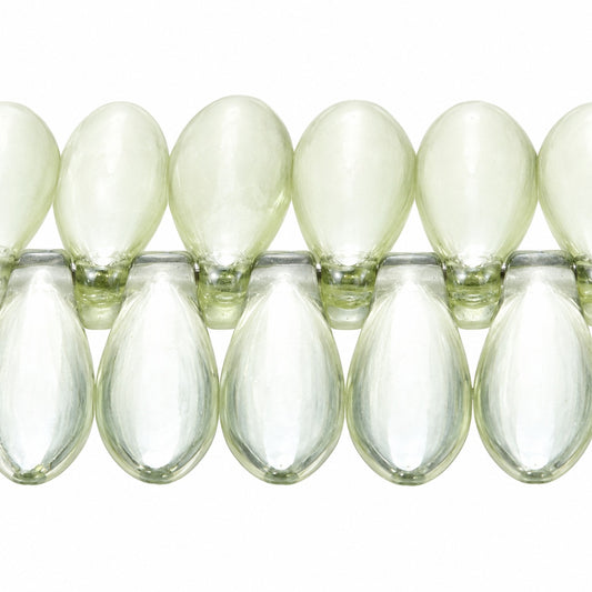 Dagger Beads, Crystal Luster Green Full Coated (00030-14457), Glass, Czech Republic