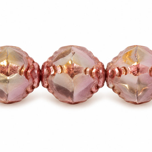 Wasp Special Cut Faceted Fire Polished Beads, X1021 Purple (x1021-15726), Glass, Czech Republic