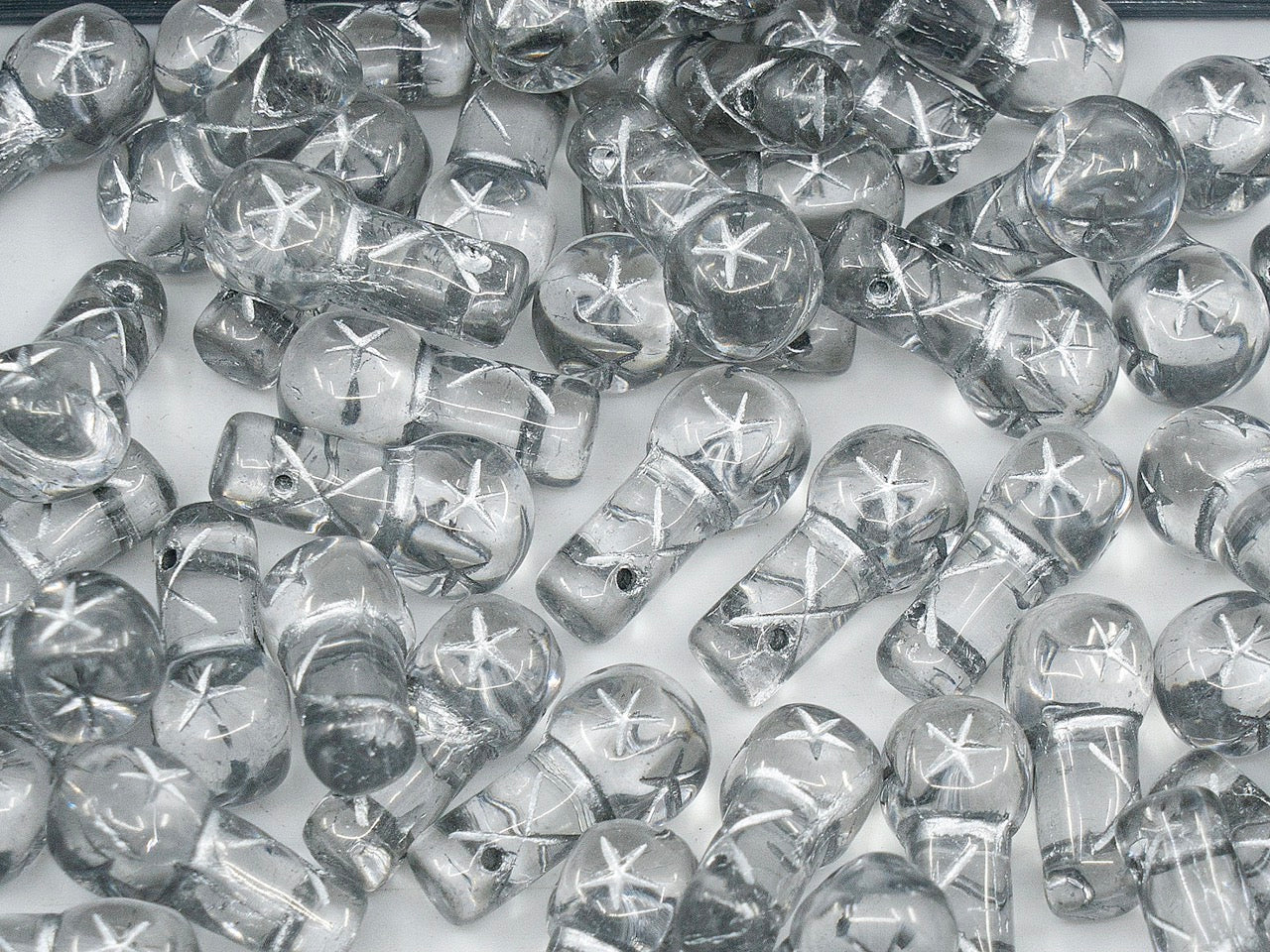 OUTLET Pressed Beads,  mm, Glass, Czech Republic