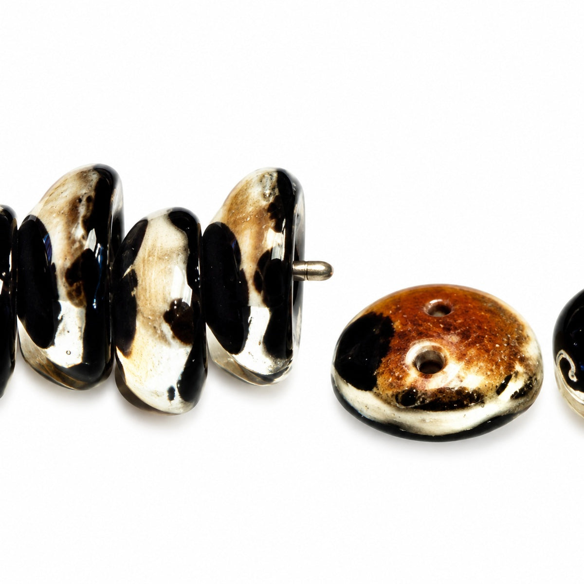 Piggy Beads, Black 26737 (23980-26737), Glass, Czech Republic
