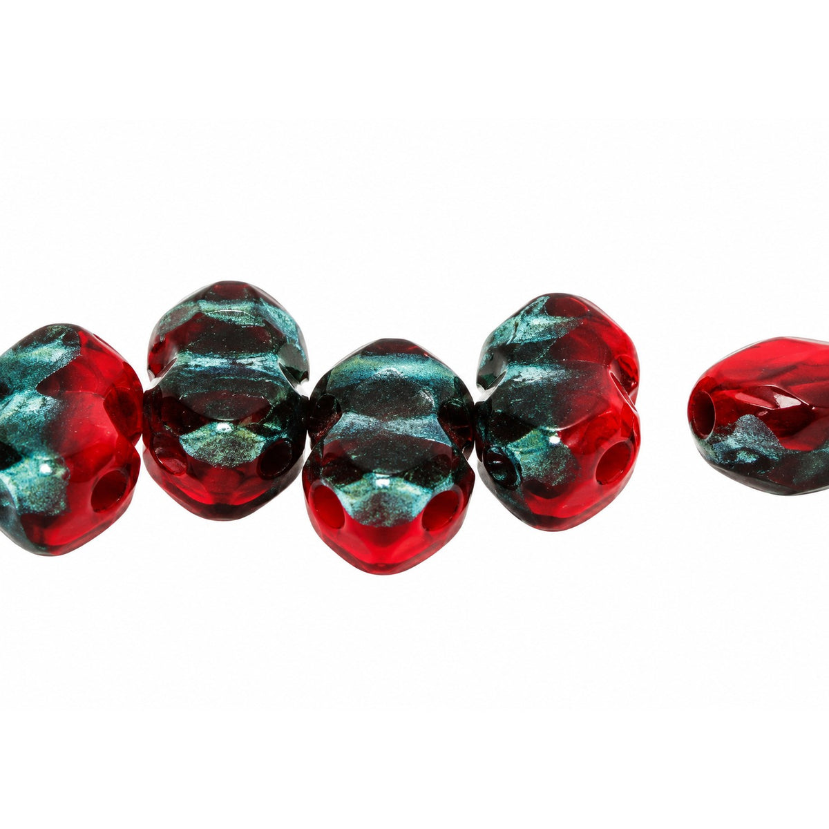 3-Hole Pressed Beads, X1756 (x1756), Glass, Czech Republic
