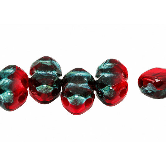 3-Hole Pressed Beads, X1756 (x1756), Glass, Czech Republic