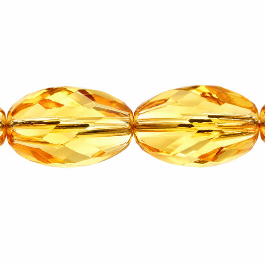 Faceted Special Cut Beads, Transparent Orange (10030), Glass, Czech Republic