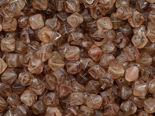 OUTLET Bicone Lucern Pressed Beads, 6 mm, Glass, Czech Republic