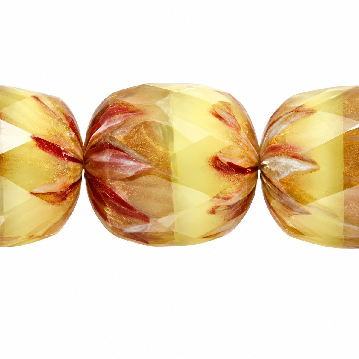 Faceted Fire Polished Beads Special Cut, X1141 Stain Strong (x1141-86805), Glass, Czech Republic