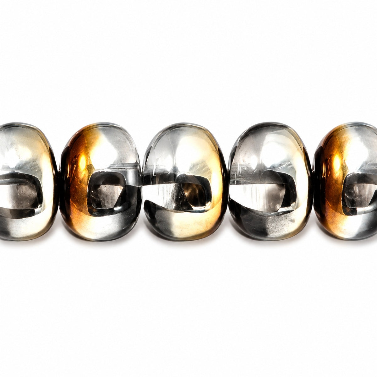 Oval Beads, Crystal 26737 (00030-26737), Glass, Czech Republic