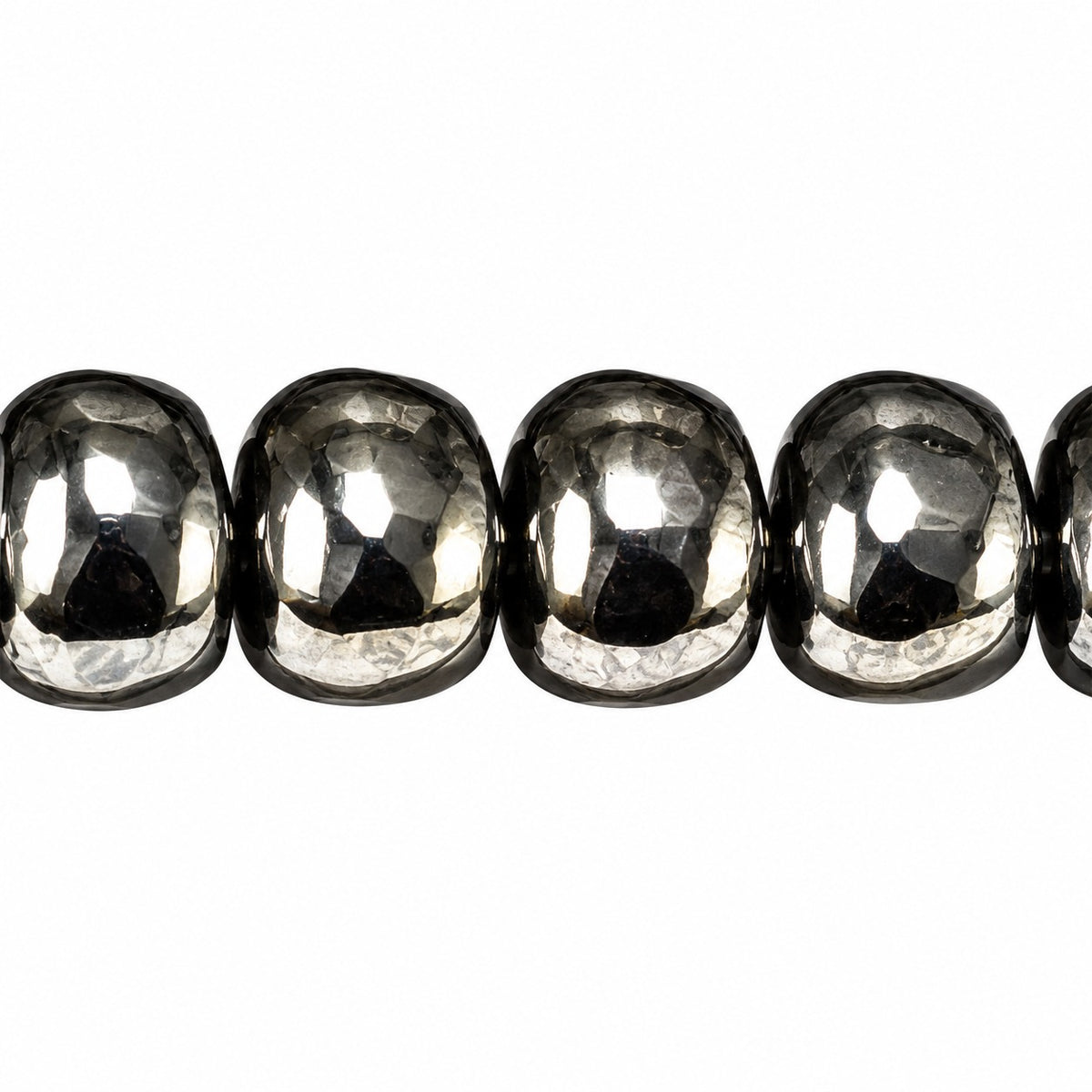 Oval Beads, Black Hematite (23980-14400), Glass, Czech Republic