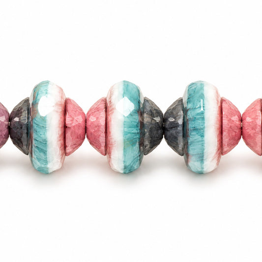 Faceted Special Cut Beads Ufo, X3173 Picasso (x3173-43400), Glass, Czech Republic