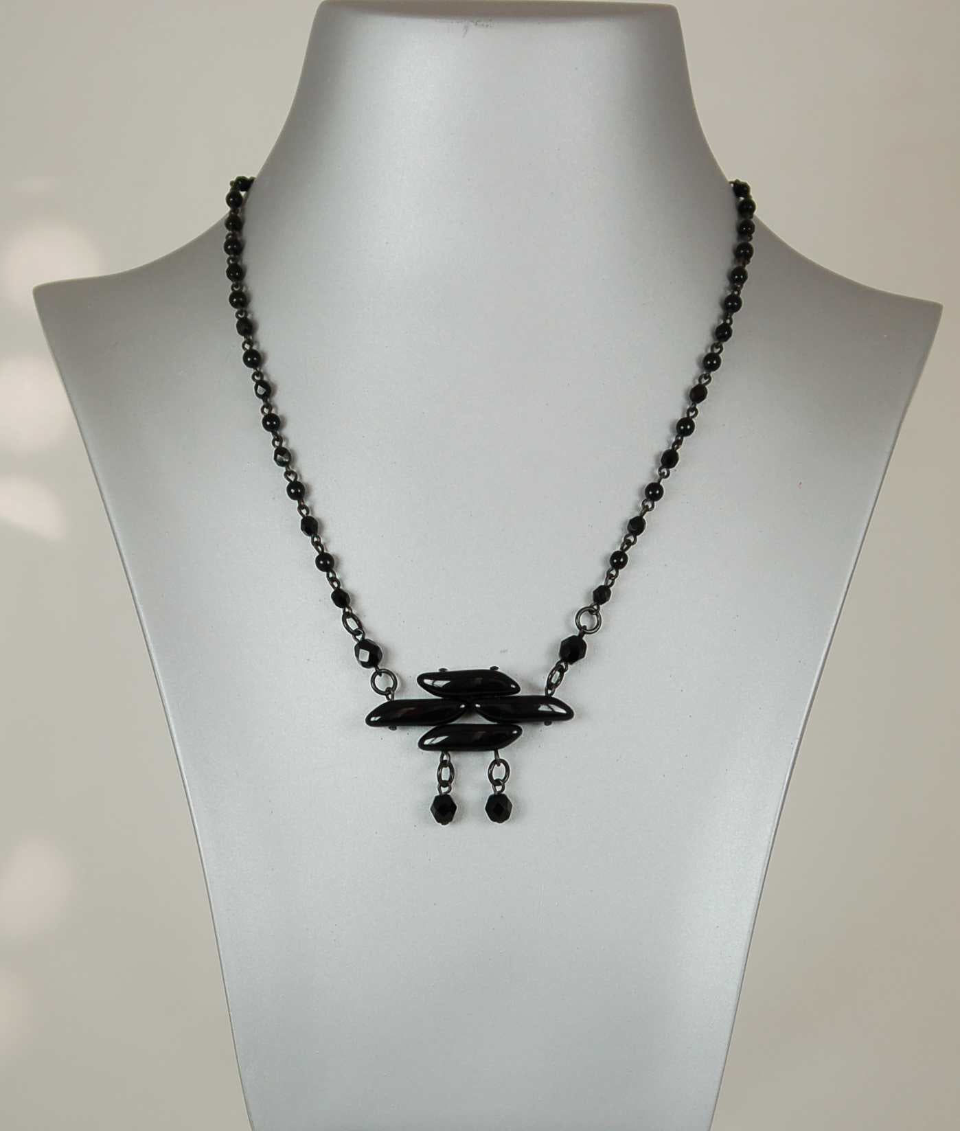 3 pcs Jewelry piece with Czech Glass Beads (OUTLET Vintage)