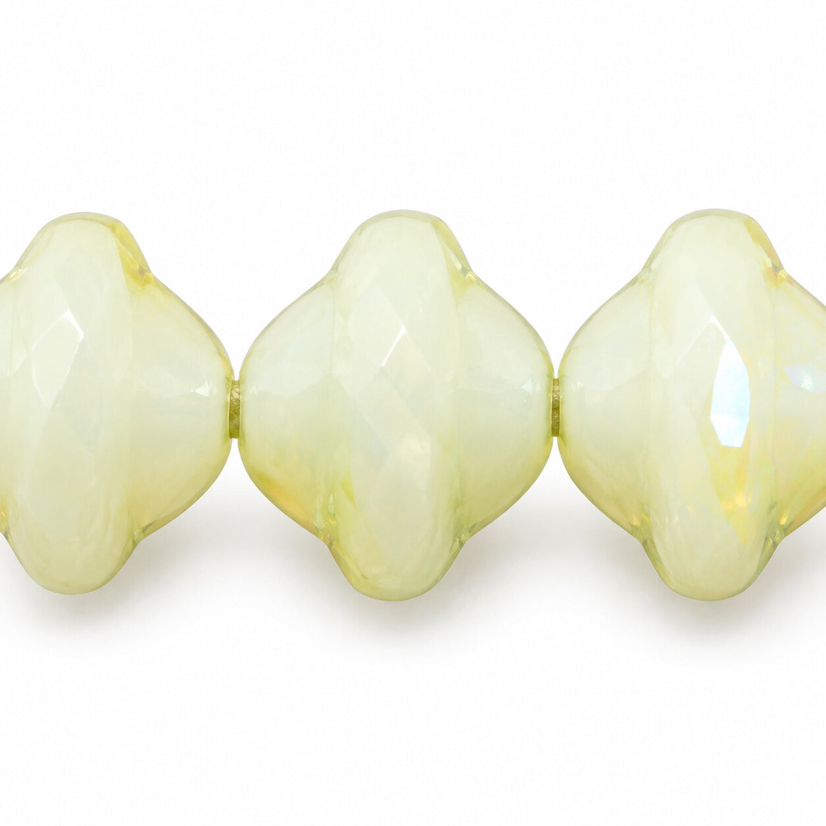 Faceted Special Cut Beads, 83529 Ab (83529-28701), Glass, Czech Republic