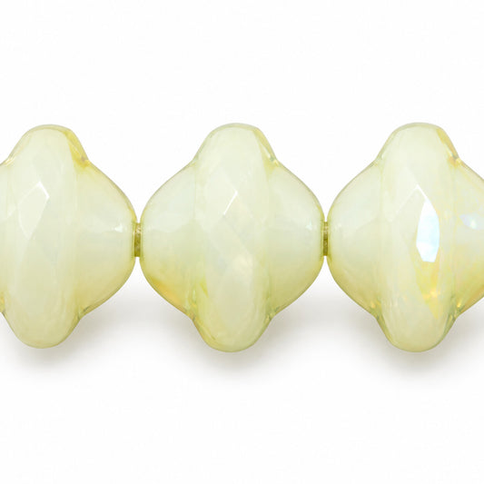 Faceted Special Cut Beads, 83529 Ab (83529-28701), Glass, Czech Republic