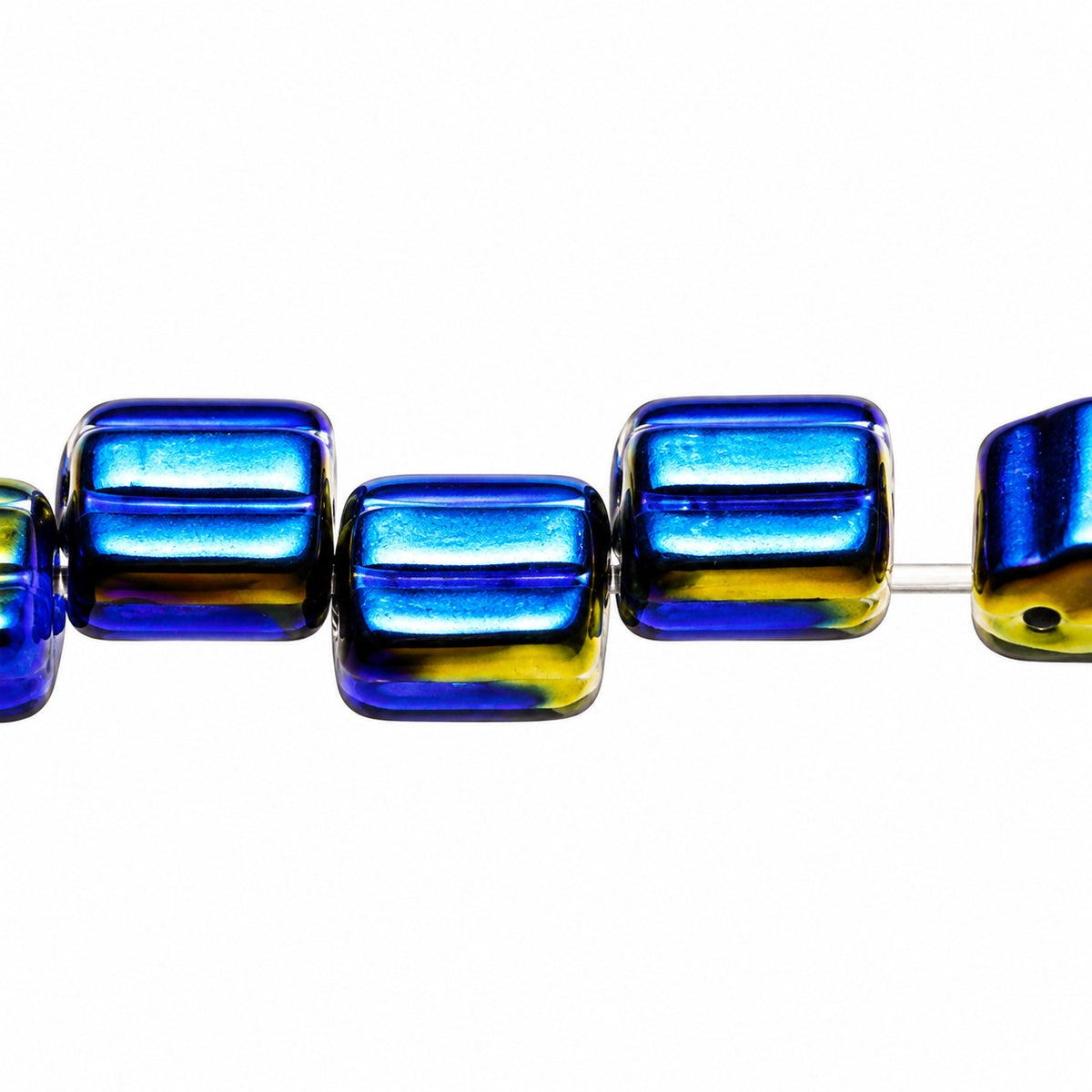 2-Hole Square Beads, S0920 22201 (s0920-22201), Glass, Czech Republic