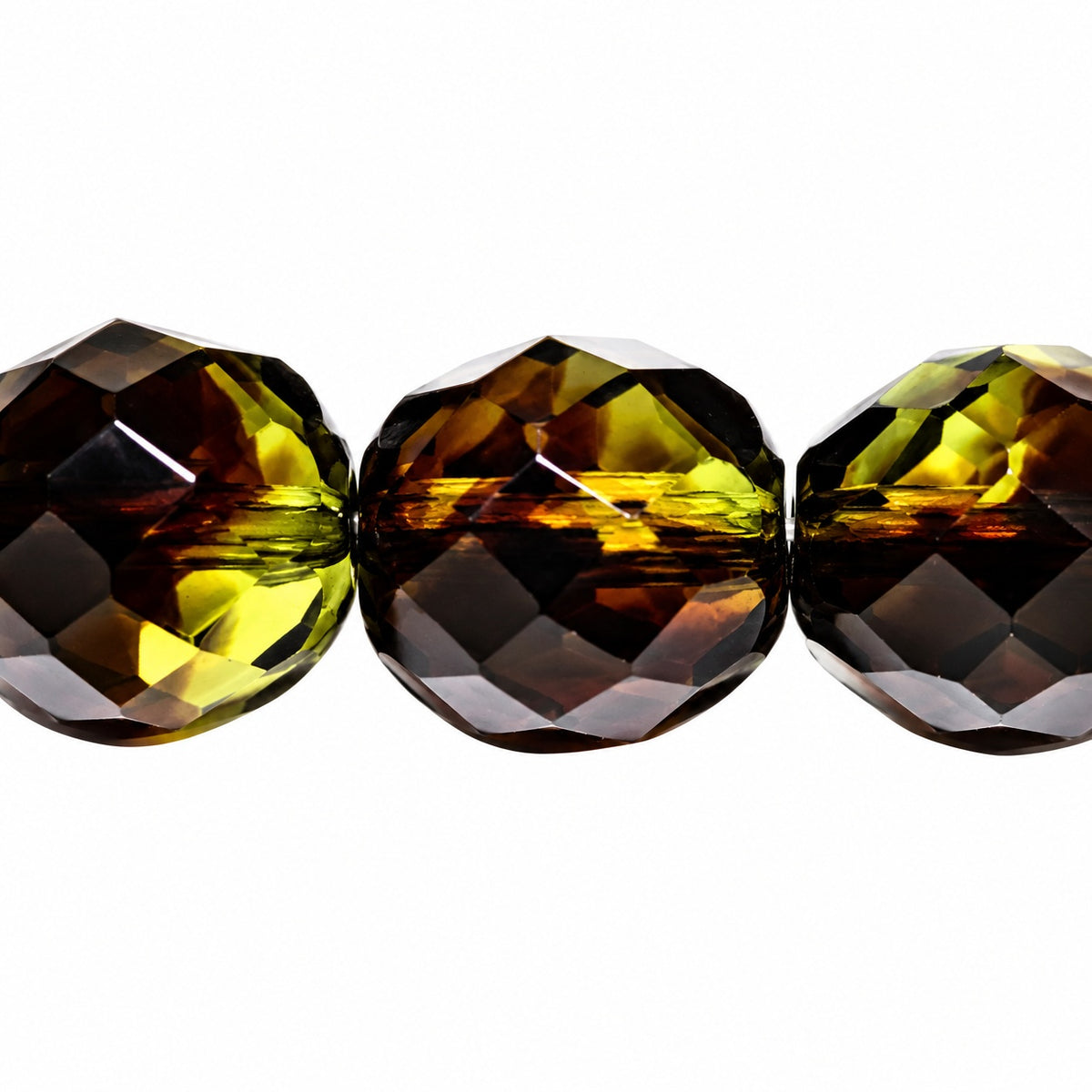 Faceted Round Fire Polished Beads, T0220 (t0220), Glass, Czech Republic