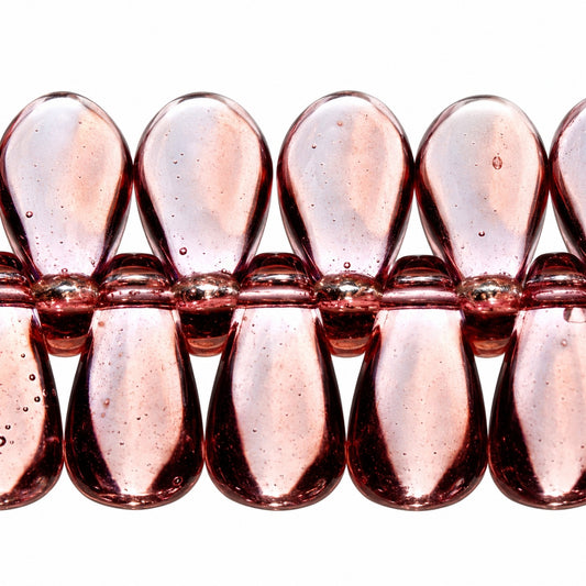 Dagger Beads, Transparent Light Amethyst (20000), Glass, Czech Republic