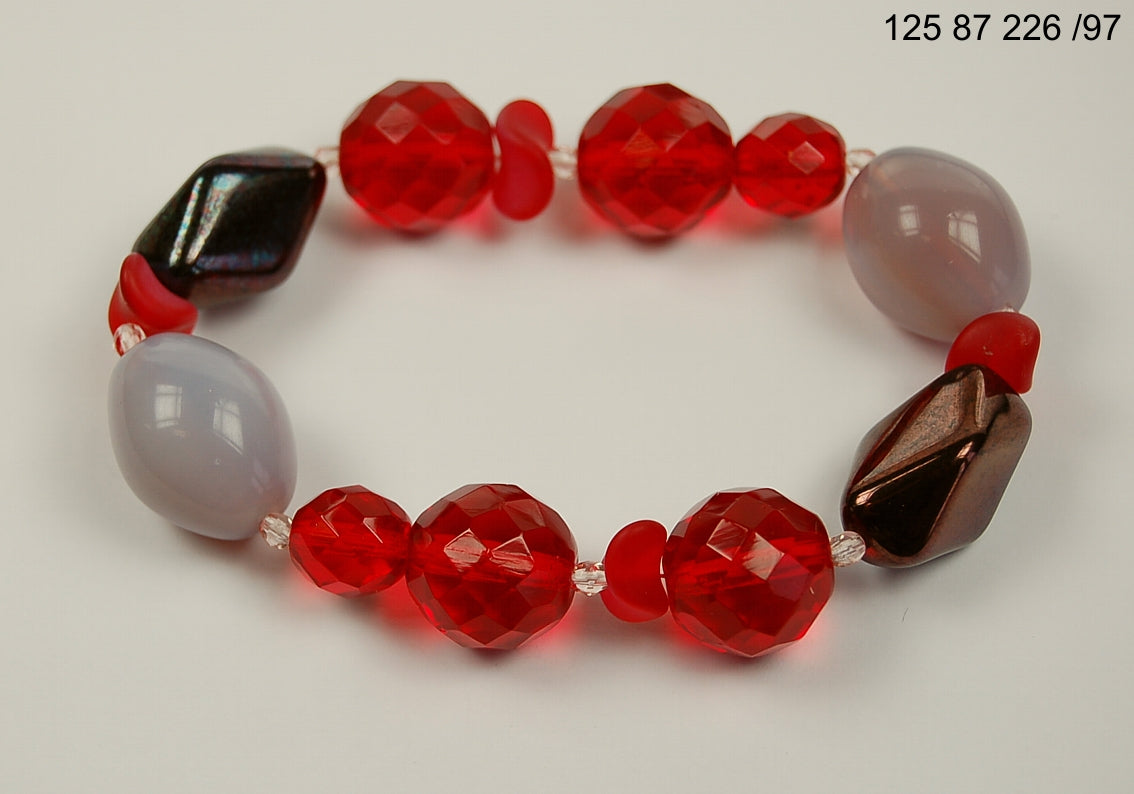 3 pcs Jewelry piece with Czech Glass Beads (OUTLET Vintage)