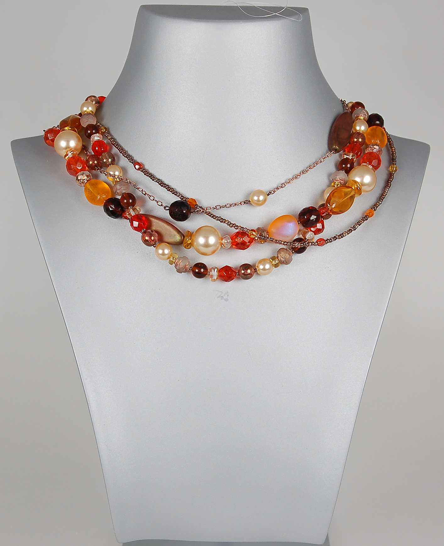3 pcs Jewelry piece with Czech Glass Beads (OUTLET Vintage)