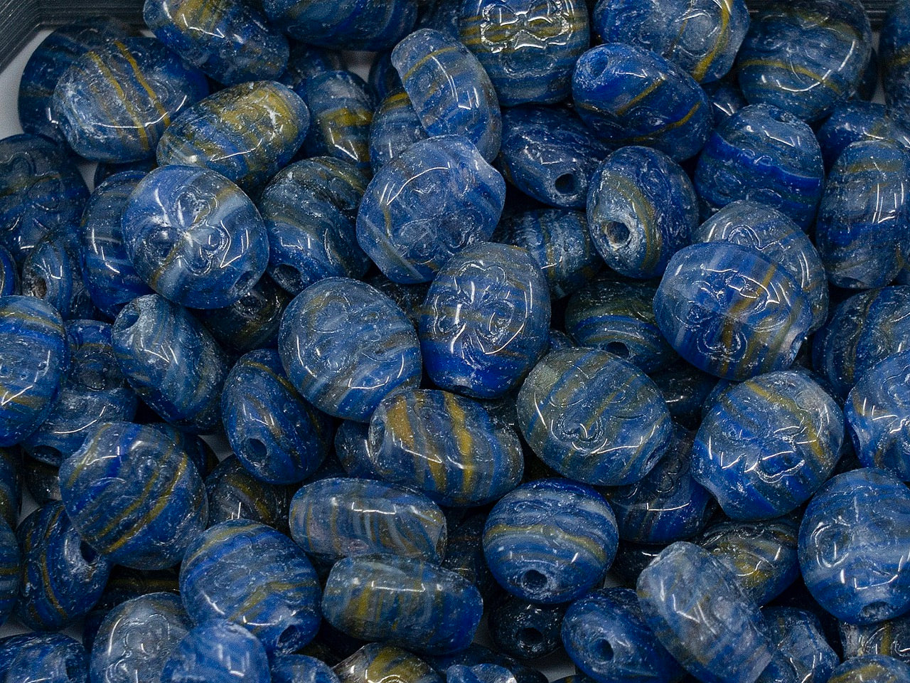 OUTLET Shamrock Oval Beads, 10x8 mm, Glass, Czech Republic