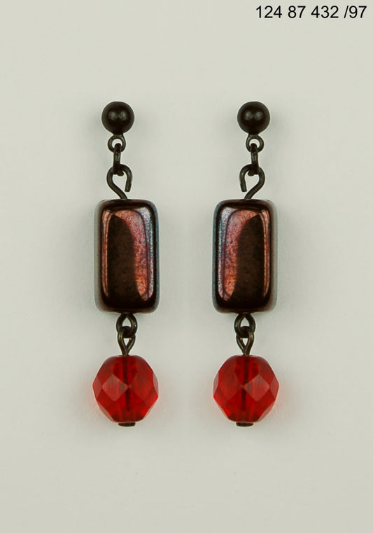 3 pcs Jewelry piece with Czech Glass Beads (OUTLET Vintage)