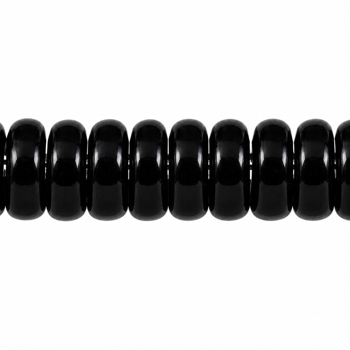 Squarelet Beads, Black (23980), Glass, Czech Republic