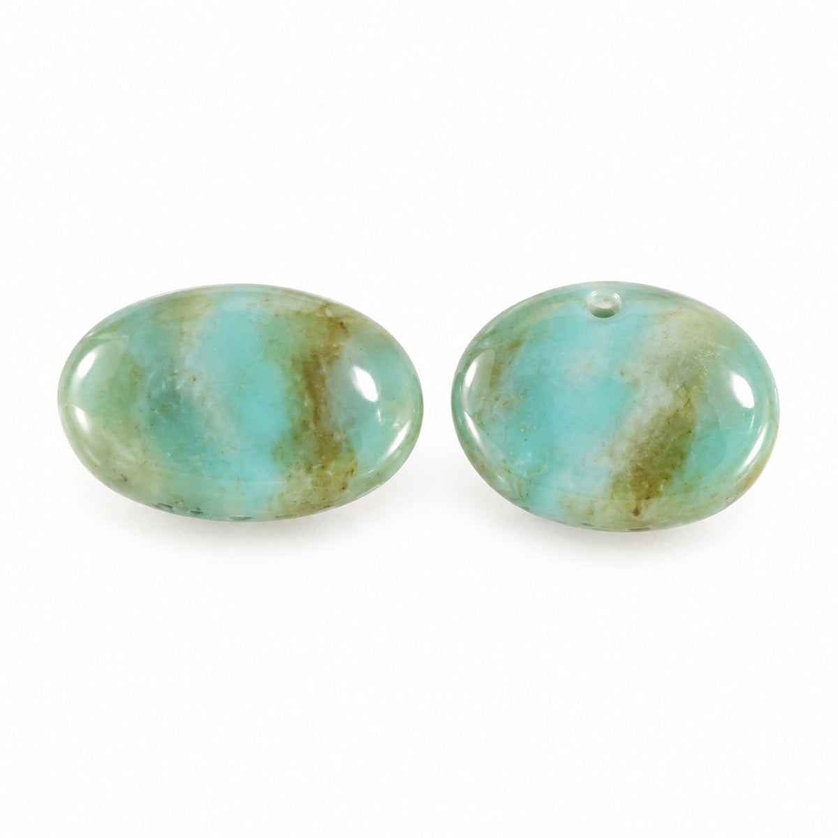 Oval Lentil Beads, X1555 (x1555), Glass, Czech Republic