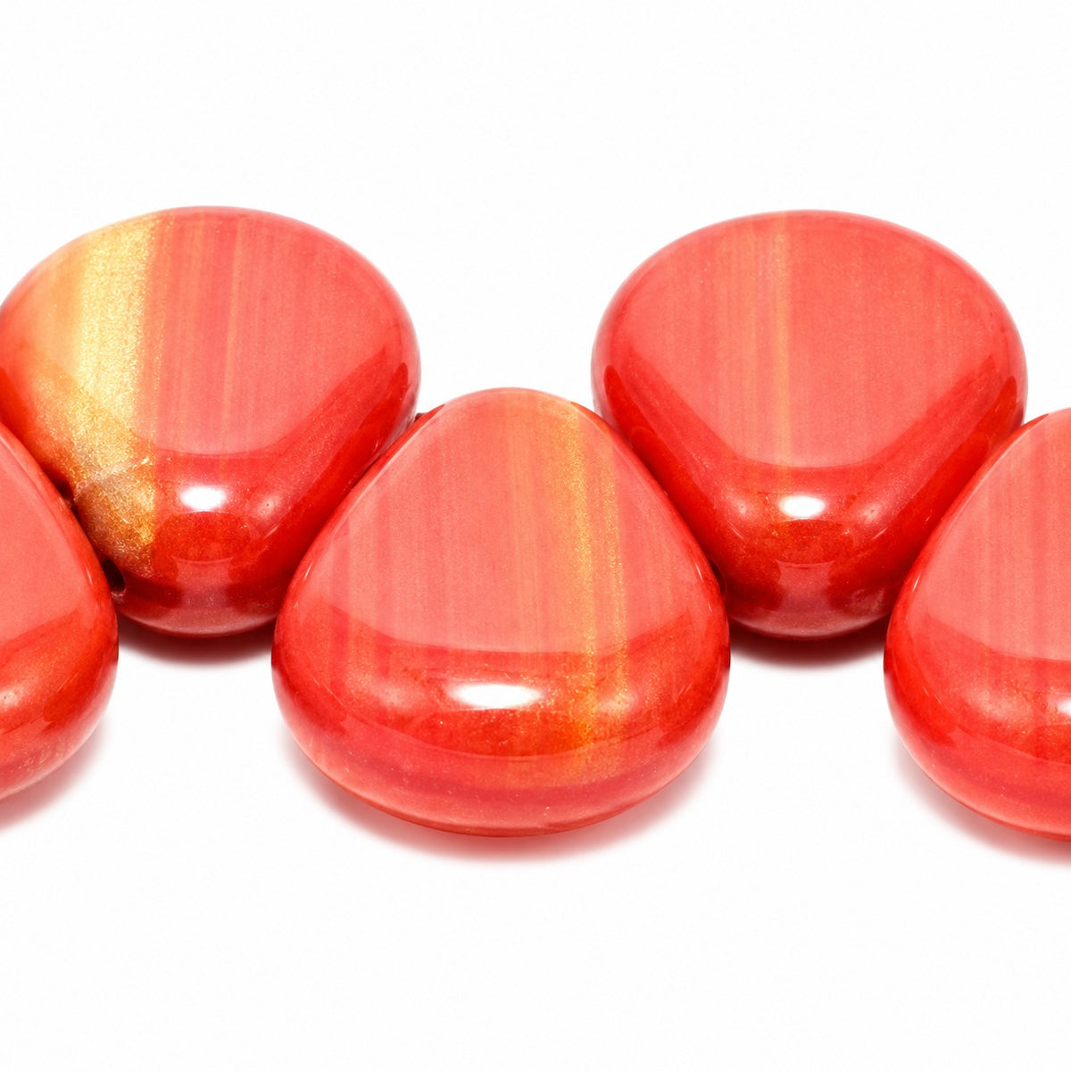 Flat Teardrop Beads, X1764 (x1764), Glass, Czech Republic