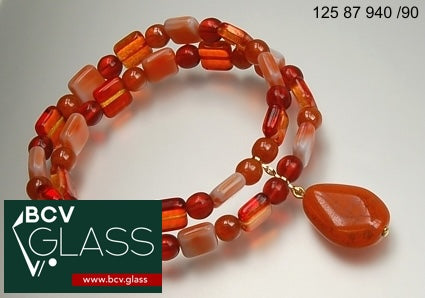 3 pcs Jewelry piece with Czech Glass Beads (OUTLET Vintage)