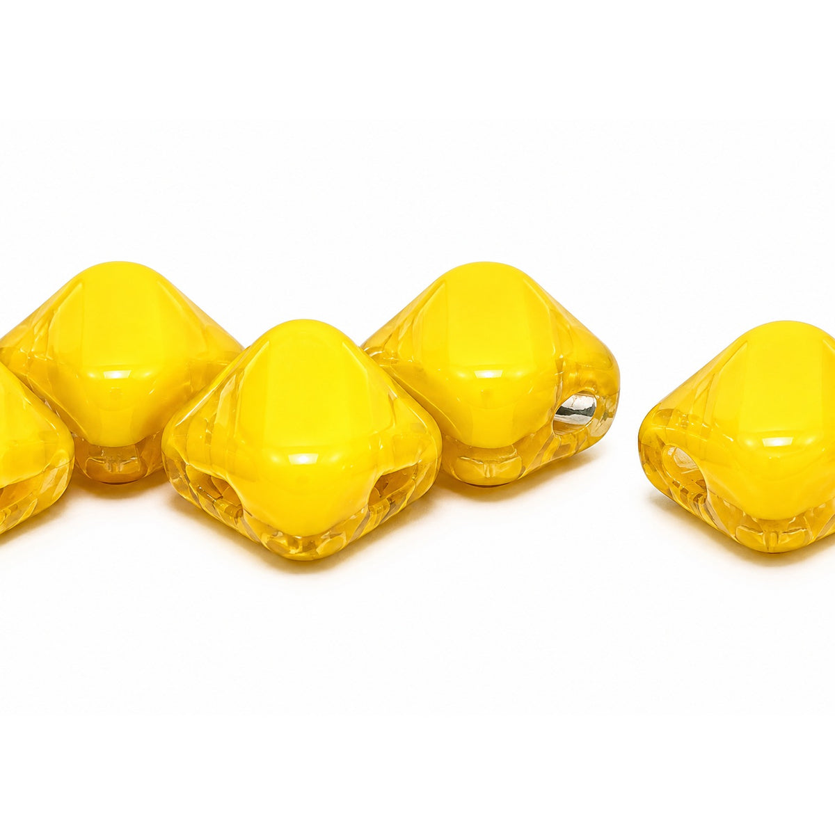 Silky 2-Hole Square Beads, X1801 (x1801), Glass, Czech Republic