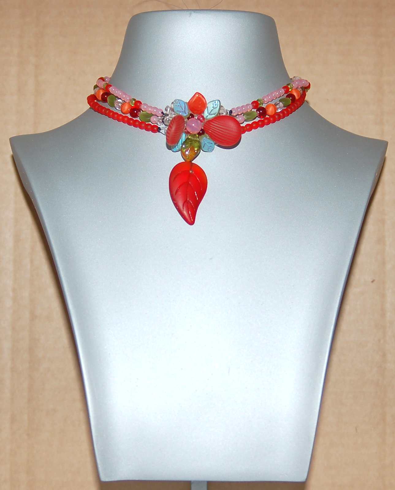 3 pcs Jewelry piece with Czech Glass Beads (OUTLET Vintage)