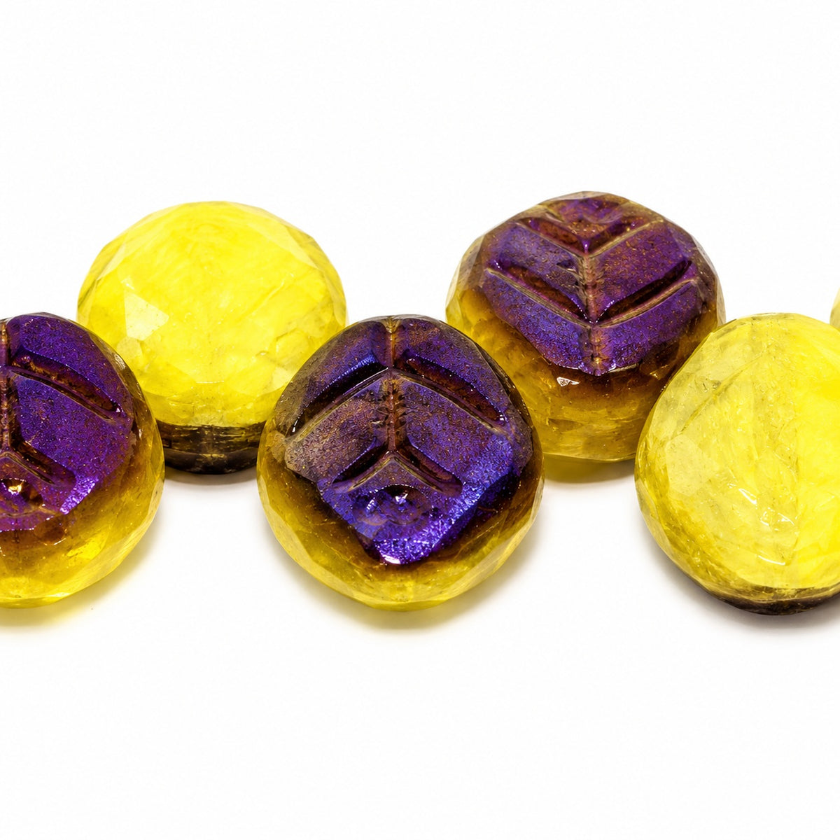 Small Leaf Pressed Beads, X2159 22201 (x2159-22201), Glass, Czech Republic