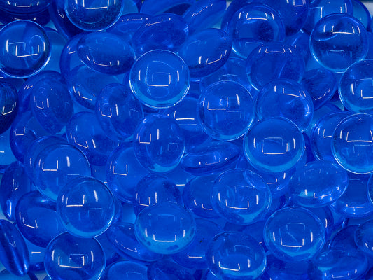 OUTLET Lentils without Hole,  mm, Glass, Czech Republic