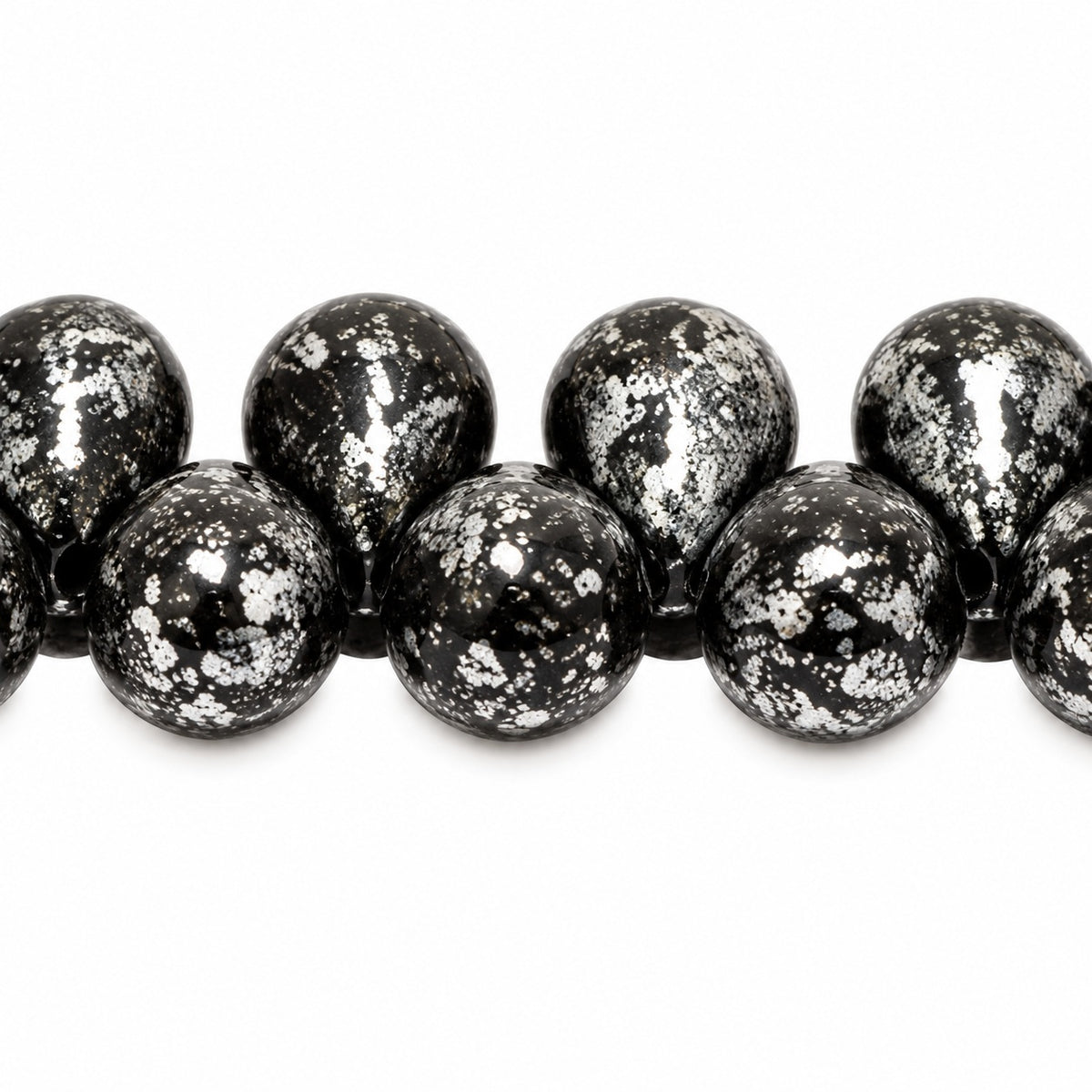 Drop Beads, Black 47902 (23980-47902), Glass, Czech Republic