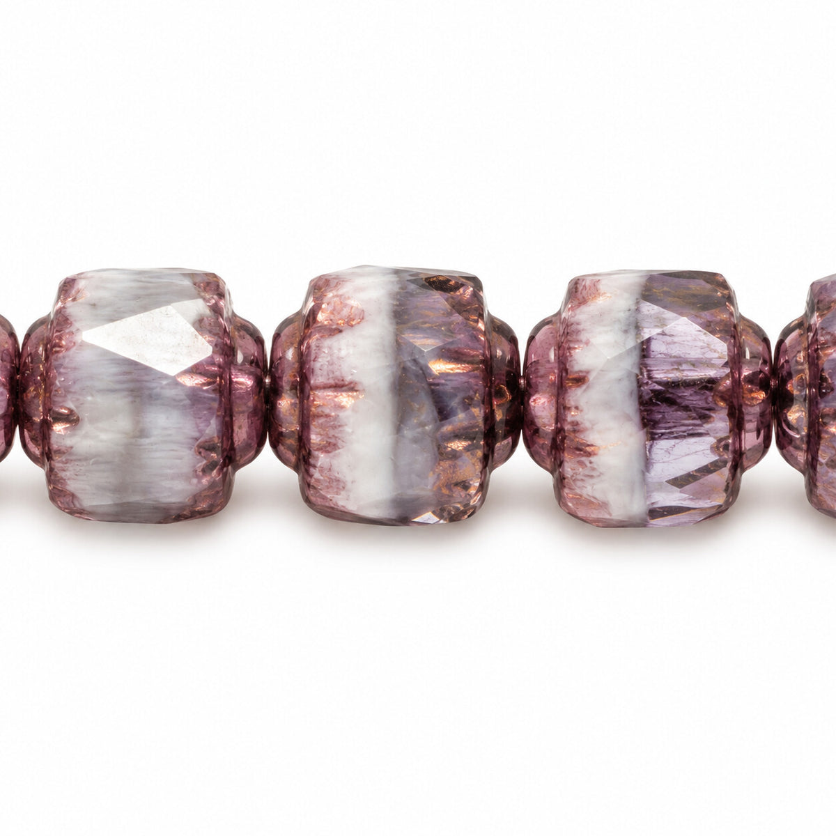 Cathedral Faceted Fire Polished Beads, X3194 Bronze (x3194-14415), Glass, Czech Republic