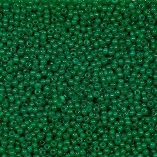OUTLET 10 grams Preciosa Ornela Seed Beads, Round Hole, Loose, 10/0, alabaster green (52240), Glass, Czech Republic