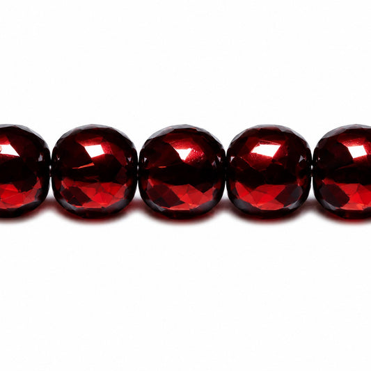 Fire Polished Faceted Round Beads Special Cut, Transparent Amethyst Bronze (20070-14415), Glass, Czech Republic