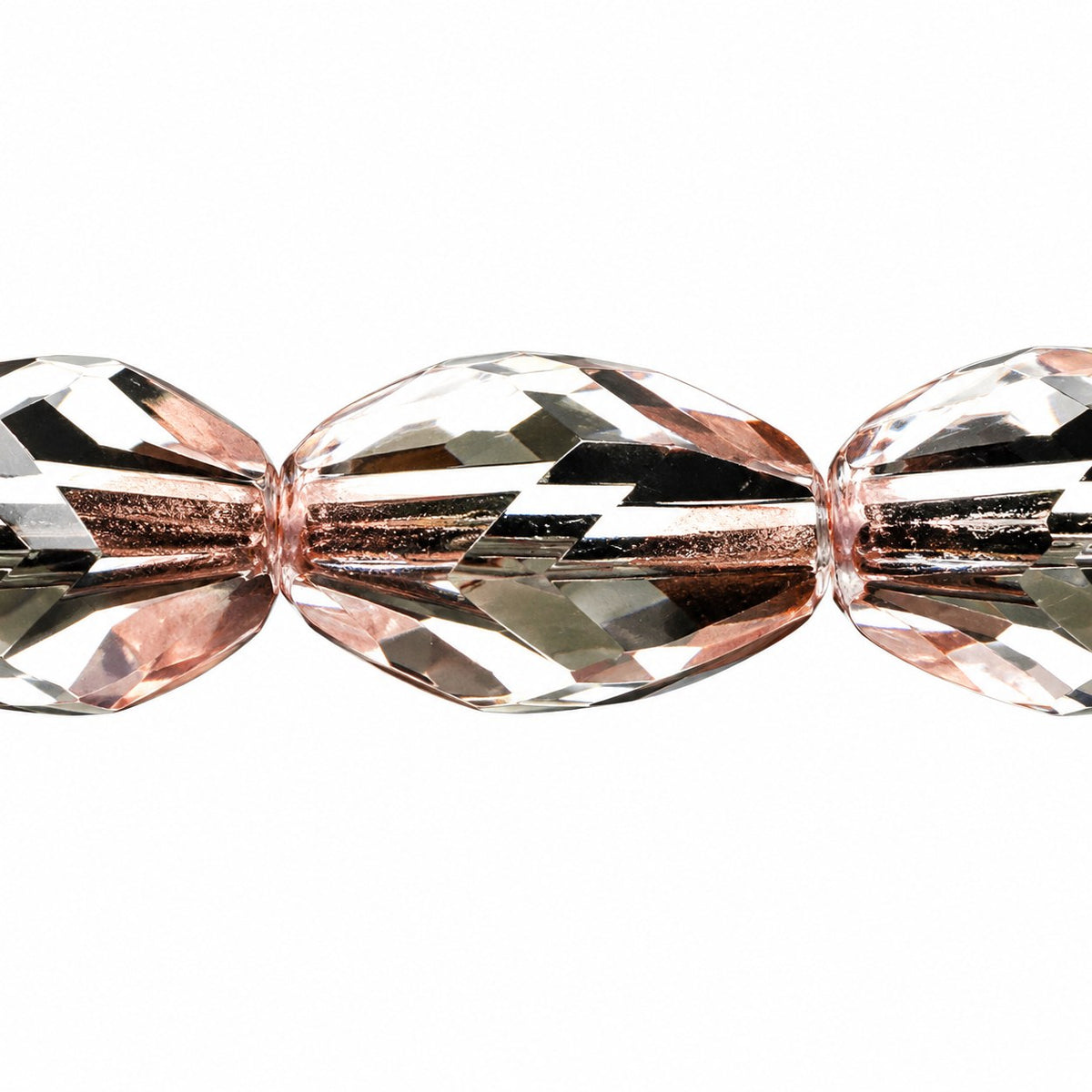 Faceted Special Cut Beads, Crystal (00030), Glass, Czech Republic