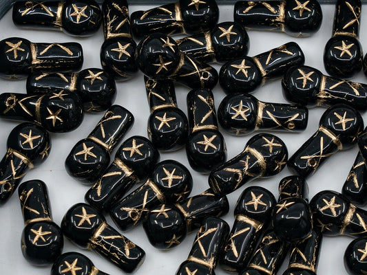 OUTLET Pressed Beads,  mm, Glass, Czech Republic