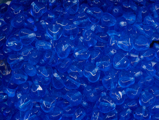 OUTLET Heart Beads, 6 mm, Glass, Czech Republic