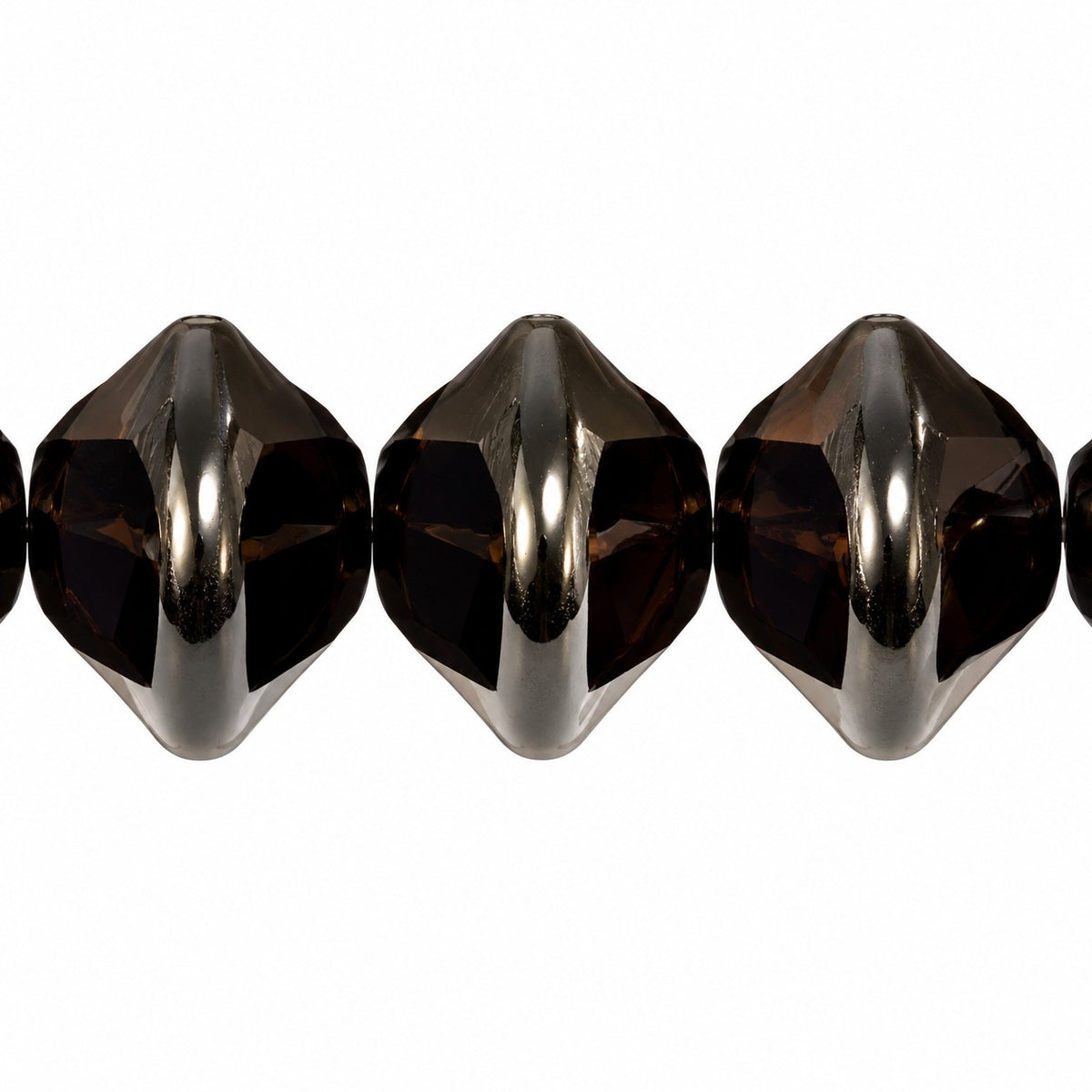Oval Beads, Black 23001 (23980-23001), Glass, Czech Republic