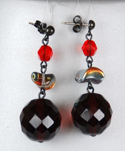 3 pcs Jewelry piece with Czech Glass Beads (OUTLET Vintage)