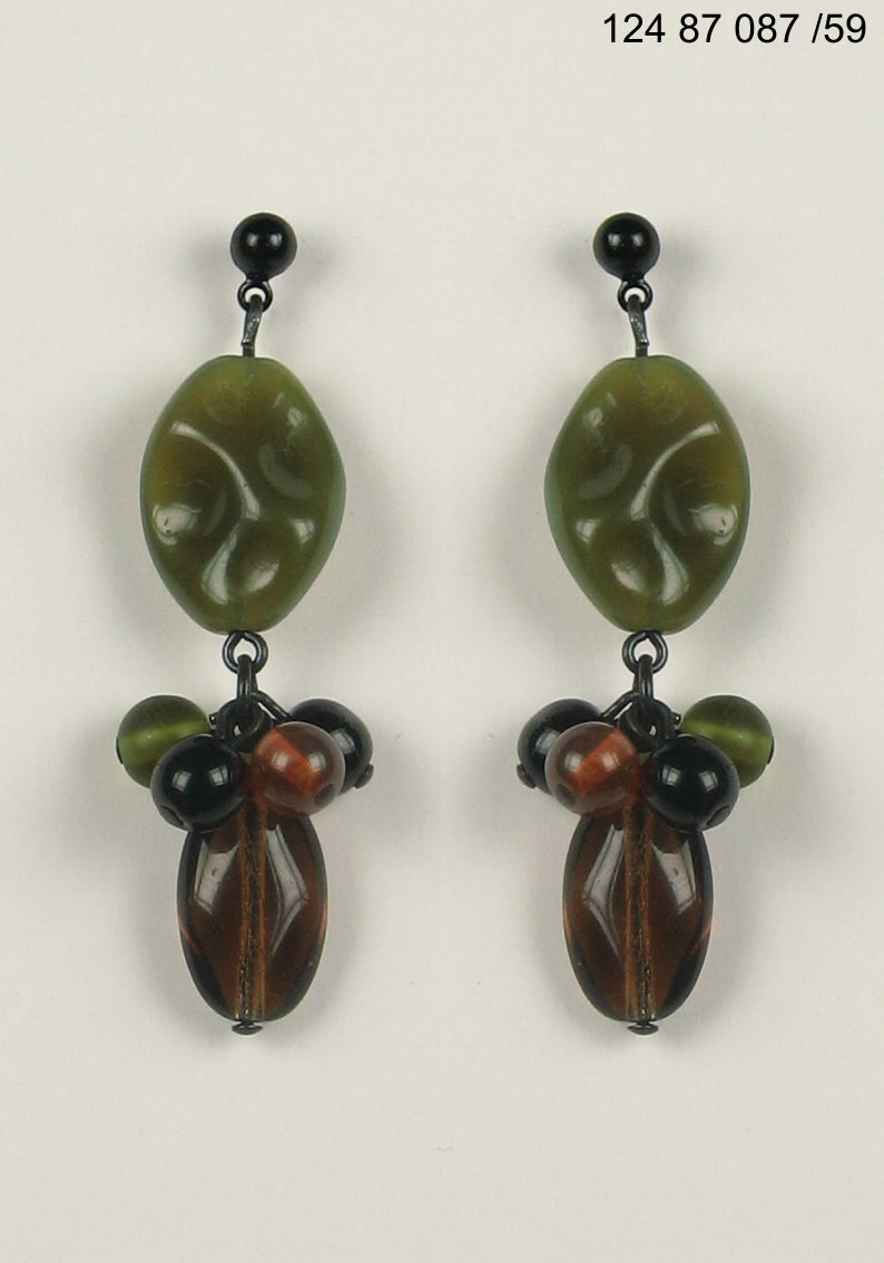 3 pcs Jewelry piece with Czech Glass Beads (OUTLET Vintage)