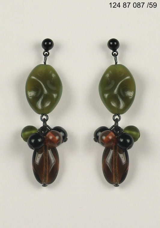 3 pcs Jewelry piece with Czech Glass Beads (OUTLET Vintage)